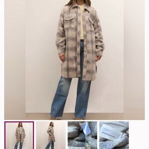 Z-SUPPLY PLAID LONG JACKET